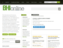 Tablet Screenshot of bioidenticalhormoneinitiative.org